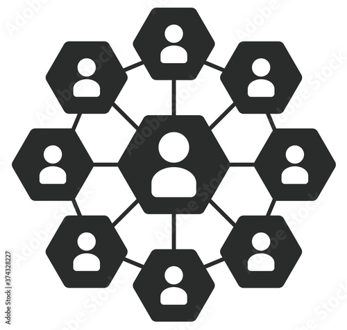 picto réseau exagones 4