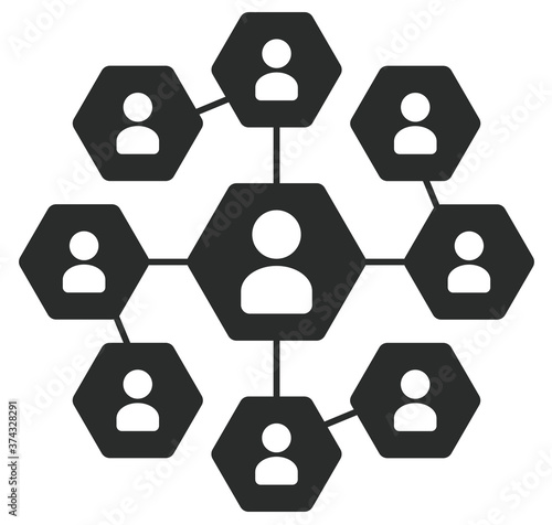 picto réseau exagones 5