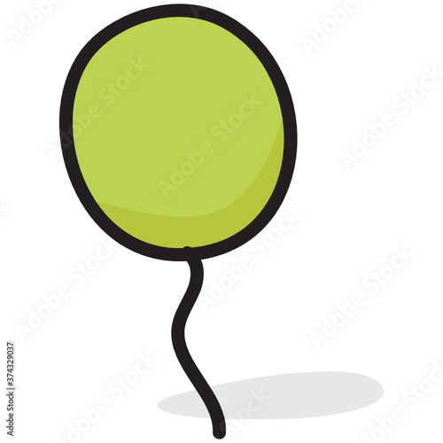 
Flat vector design of party decoration, balloon icon
