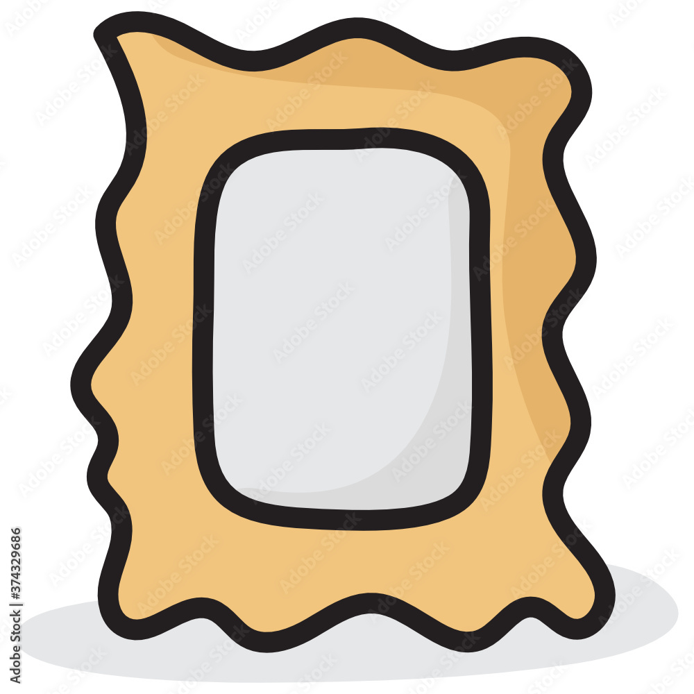 
Trendy doodle vector design of photo frame icon
