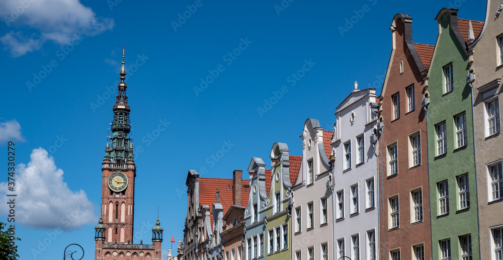 Panorama Altstadt von Danzig in Polen