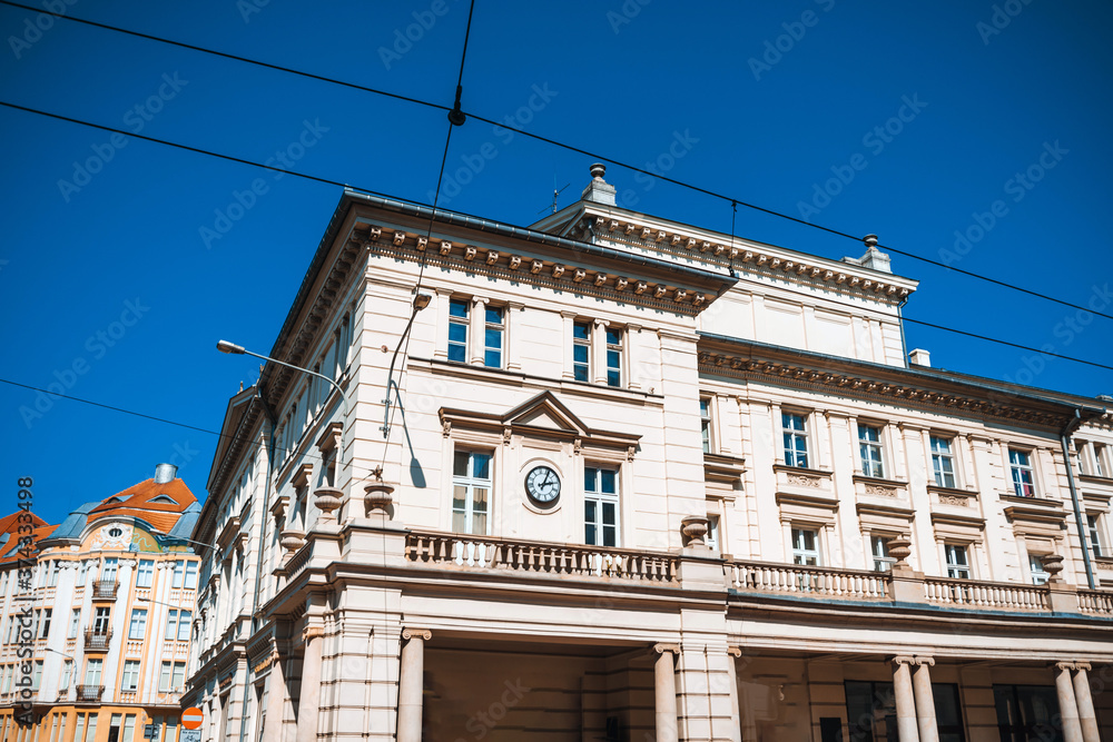 Antique building view in Old Town Poznan, Poland Antique building view in Old Town Poznan, Poland