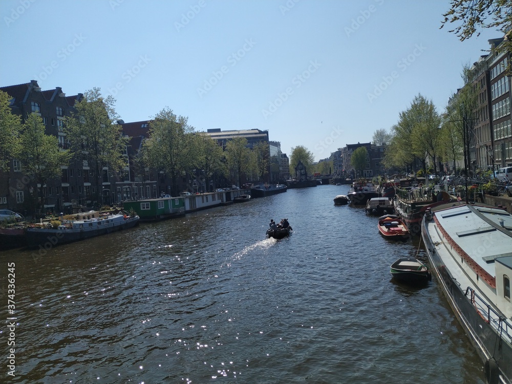Fototapeta premium Amsterdam - canal