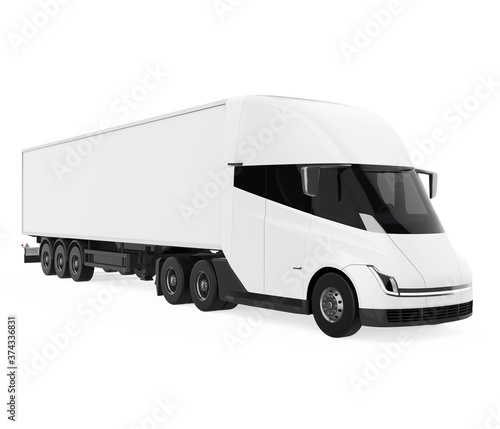 Wallpaper Mural Semi-trailer Truck Isolated Torontodigital.ca