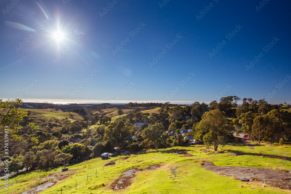 View over Tilba Tilba in Australia