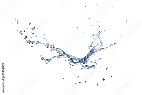 water splash isolated white background