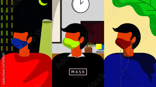 Nowadays, mask is a must. Pandemi makes a mask to be a new member of life-must-tools, even there is a pinalty for those who don't use it while taking an activity.