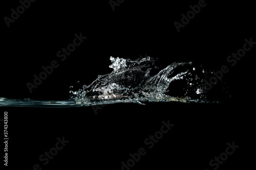 Water Splash on dark background