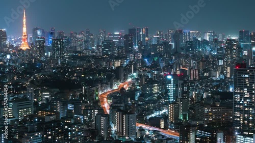 Wallpaper Mural 東京　タイムラプス Torontodigital.ca