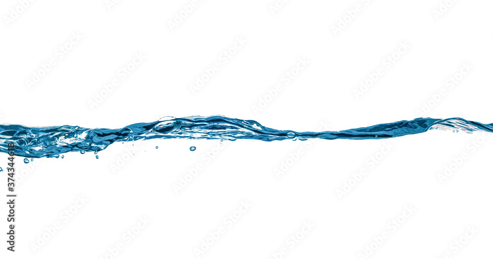 water splash and bubbles isolated on white background water splash and bubbles isolated on white background