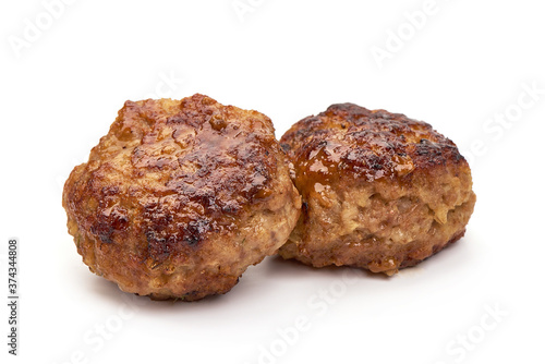 Wallpaper Mural Baked pork meatballs, isolated on white background Torontodigital.ca