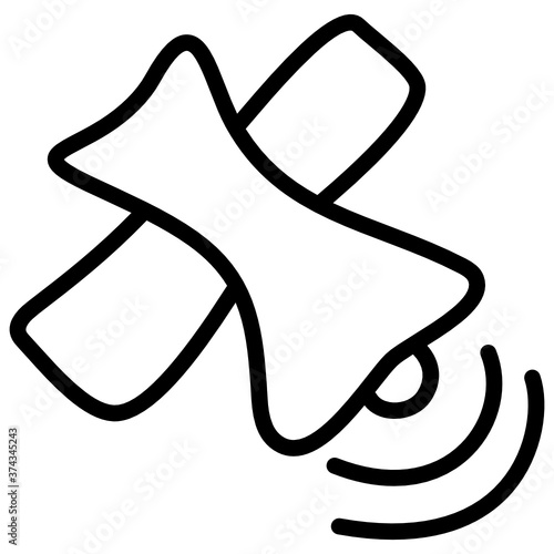 
Space satellite or artificial spaceflight icon in line style 
