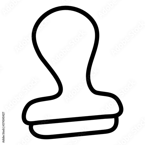 
Distinctive impression or quality, rubber stamp icon 
