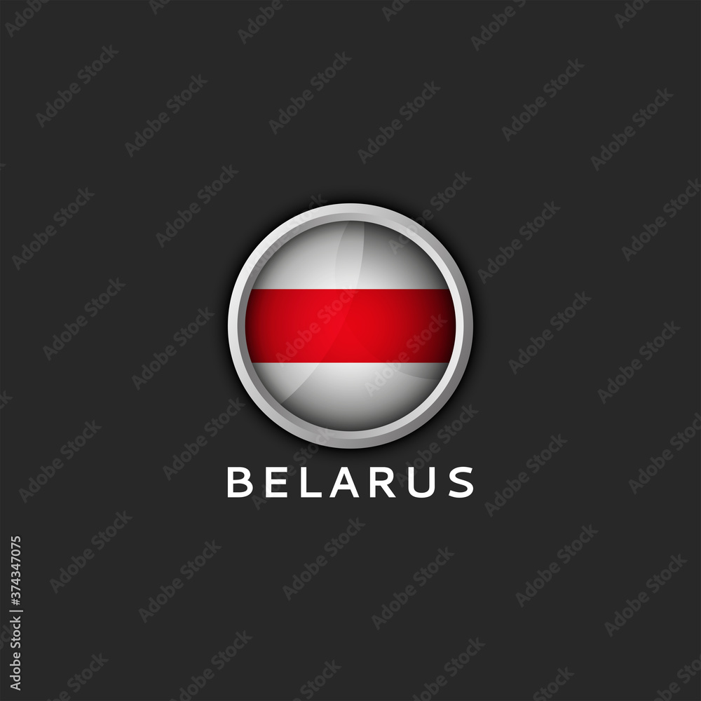 Belarusian white red white flag Belarus round 3d icon Belarusian white red white flag Belarus round 3d icon