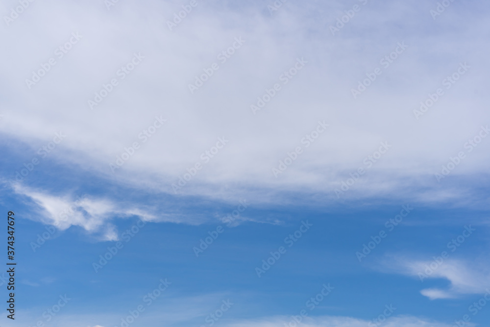sky in summer with white cloud background.