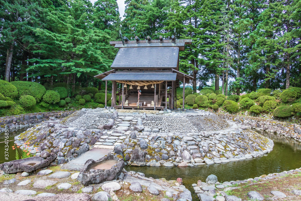 The Karamatsu Shrine is a long-established ancient shrine in Daisen City, Akita Prefecture, Japan The Karamatsu Shrine is a long-established ancient shrine in Daisen City, Akita Prefecture, Japan
