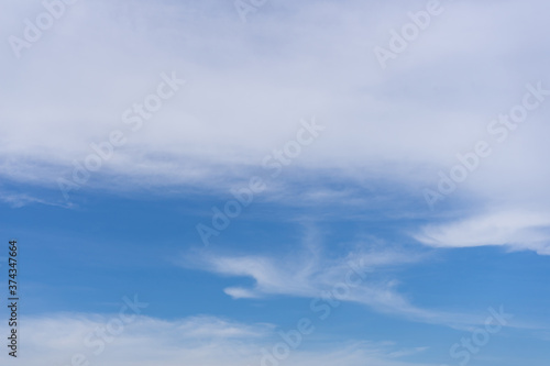 Fototapeta Naklejka Na Ścianę i Meble -  sky in summer with white cloud background.