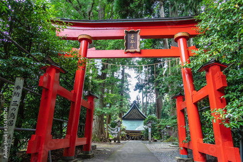 The Karamatsu Shrine is a long-established ancient shrine in Daisen City  Akita Prefecture  Japan
