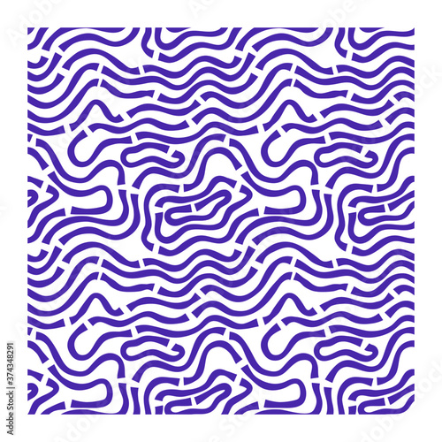 Seamless pattern of lilac lines of scrawl or camouflage skin.