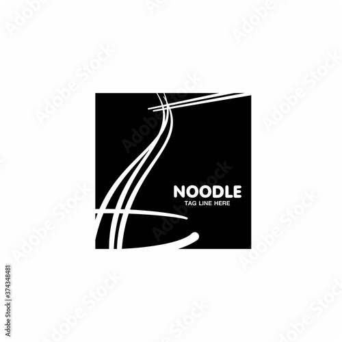 Noodles logo template , Food restaurants logo
