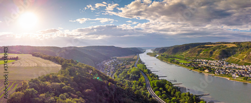 Photography A hike along the Rhine with a view in late summer