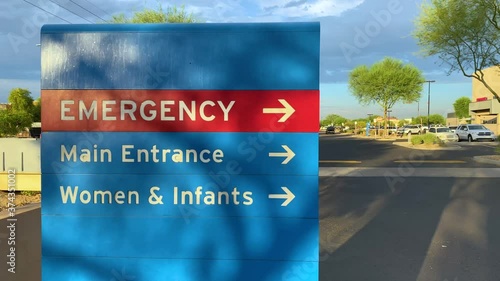 Direction sign by the Medical Center photo