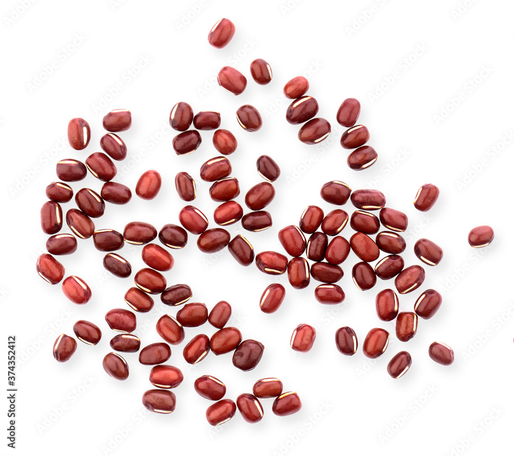 red bean isolated on white background red bean isolated on white background