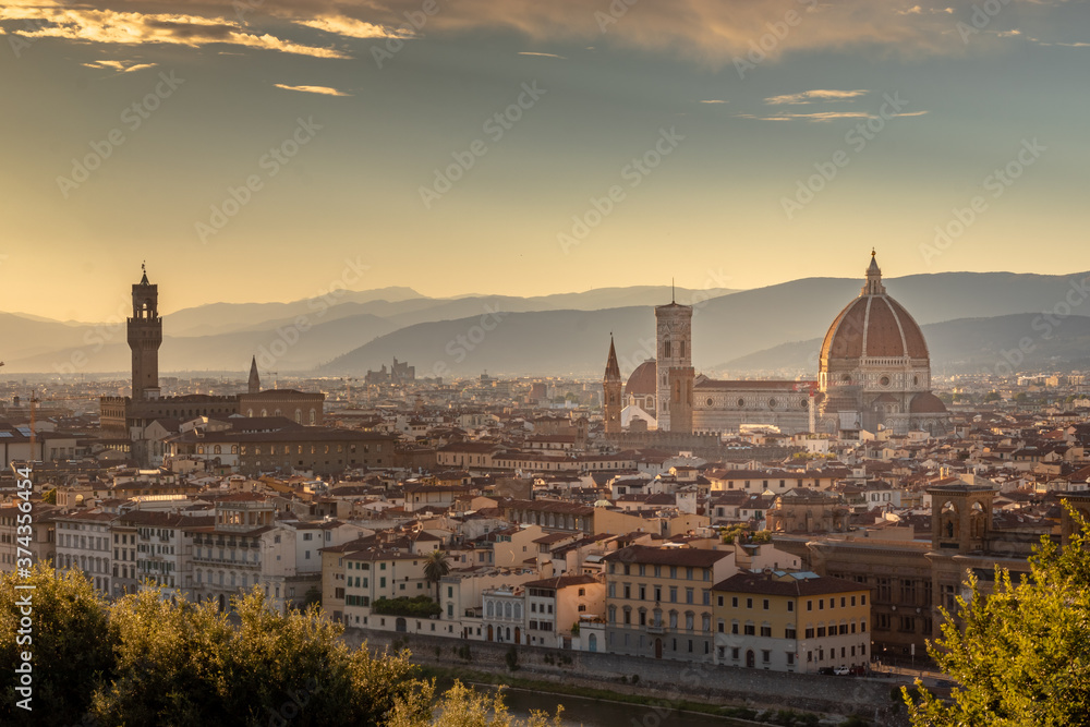 Beautiful view of the city of Florence - Italy