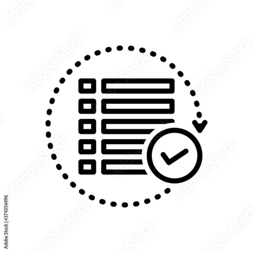 Black line icon for all