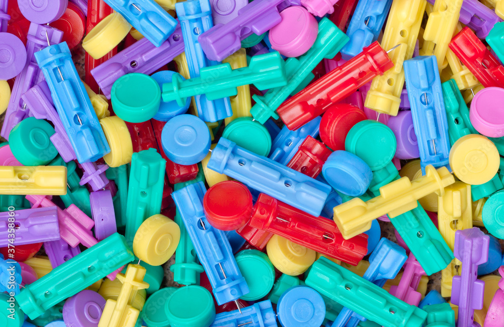Discarded glucose lancets for diabetic care Discarded glucose lancets for diabetic care