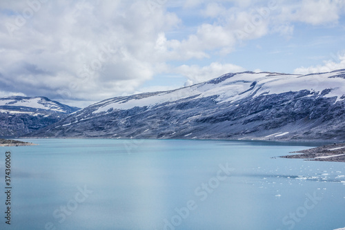 Lake view at Jostedalsbreen