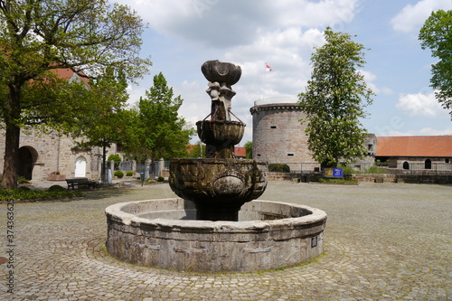 Schlossbrunnen bzw. Burgbrunnen Wasserburg Friedewald