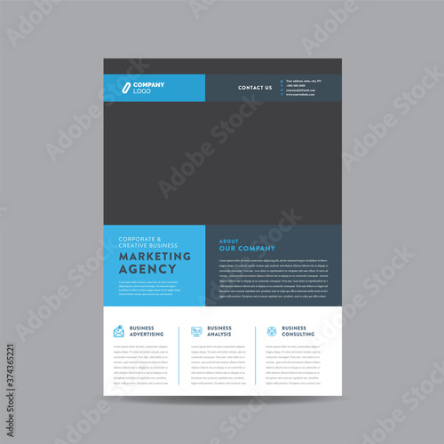 Corporate Business Flyer Design | Handout and leaflet design | Marketing sheet design