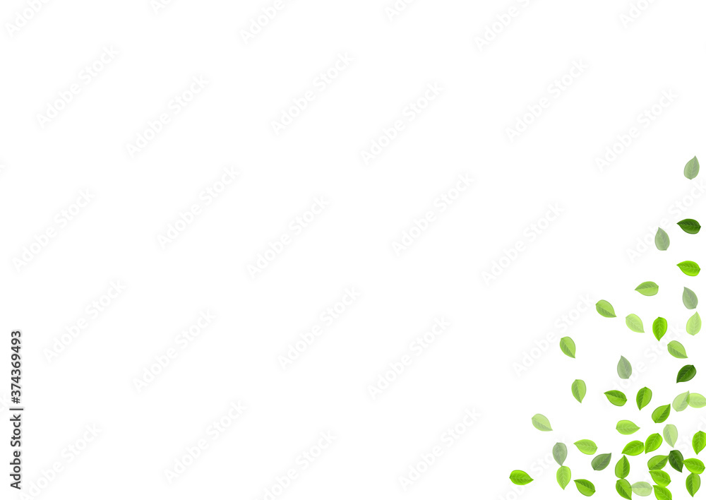 Grassy Foliage Tree Vector Concept. Flying Greens Grassy Foliage Tree Vector Concept. Flying Greens