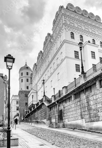 view of the Dukes of Pomerania Castle in the old town of Szchecin