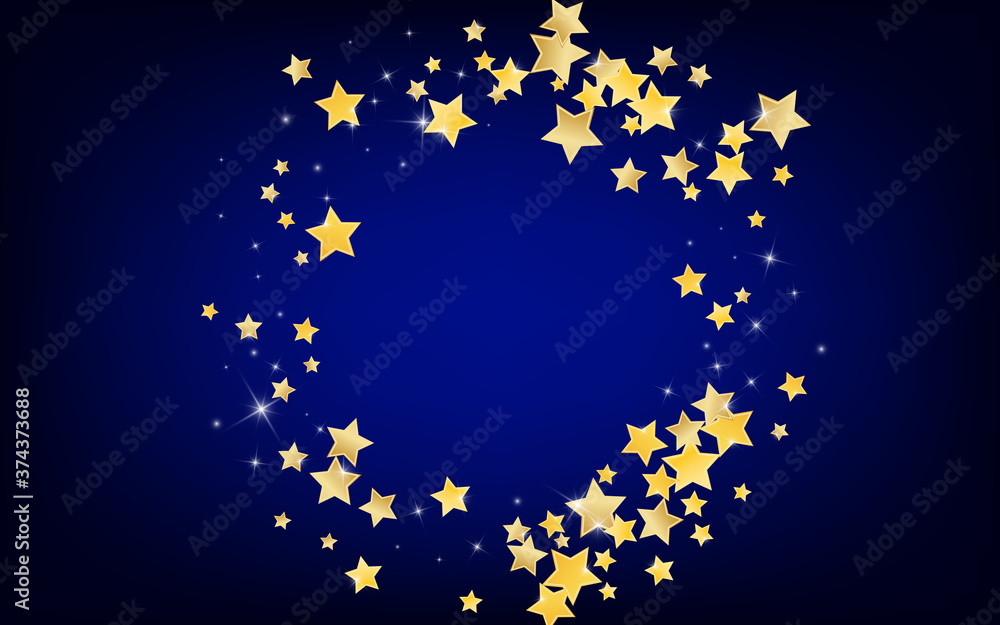 Yellow Shiny Stars Vector Blue Background. Yellow Shiny Stars Vector Blue Background.