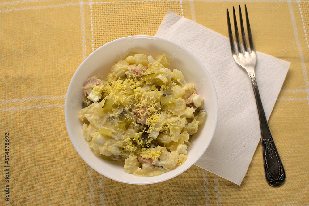 Potatoes salad, traditional German salad Potatoes salad, traditional German salad