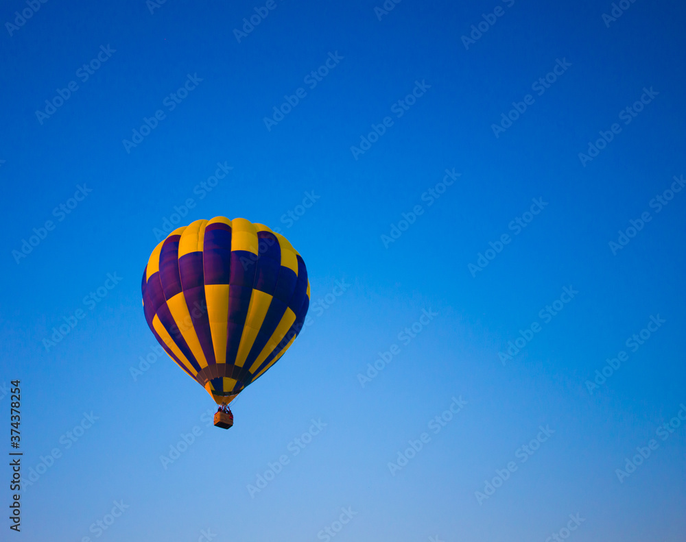 Big balloon flies against the sky Big balloon flies against the sky