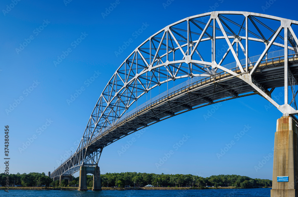 Bourne Bridge on Cape Cod, Massachusetts