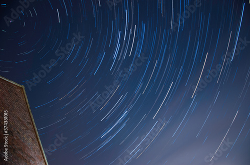 Polaris Star Trail During Perseids Meteor Shower