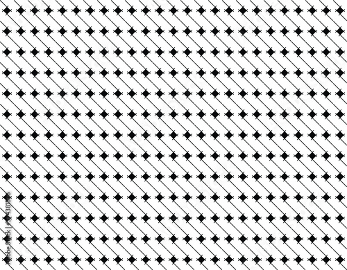 Seamless linear and square black and white pattern. Abstract geometric texture with geometric shapes