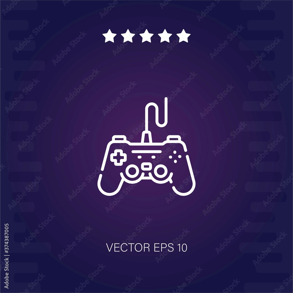 game controller vector icon modern illustartion