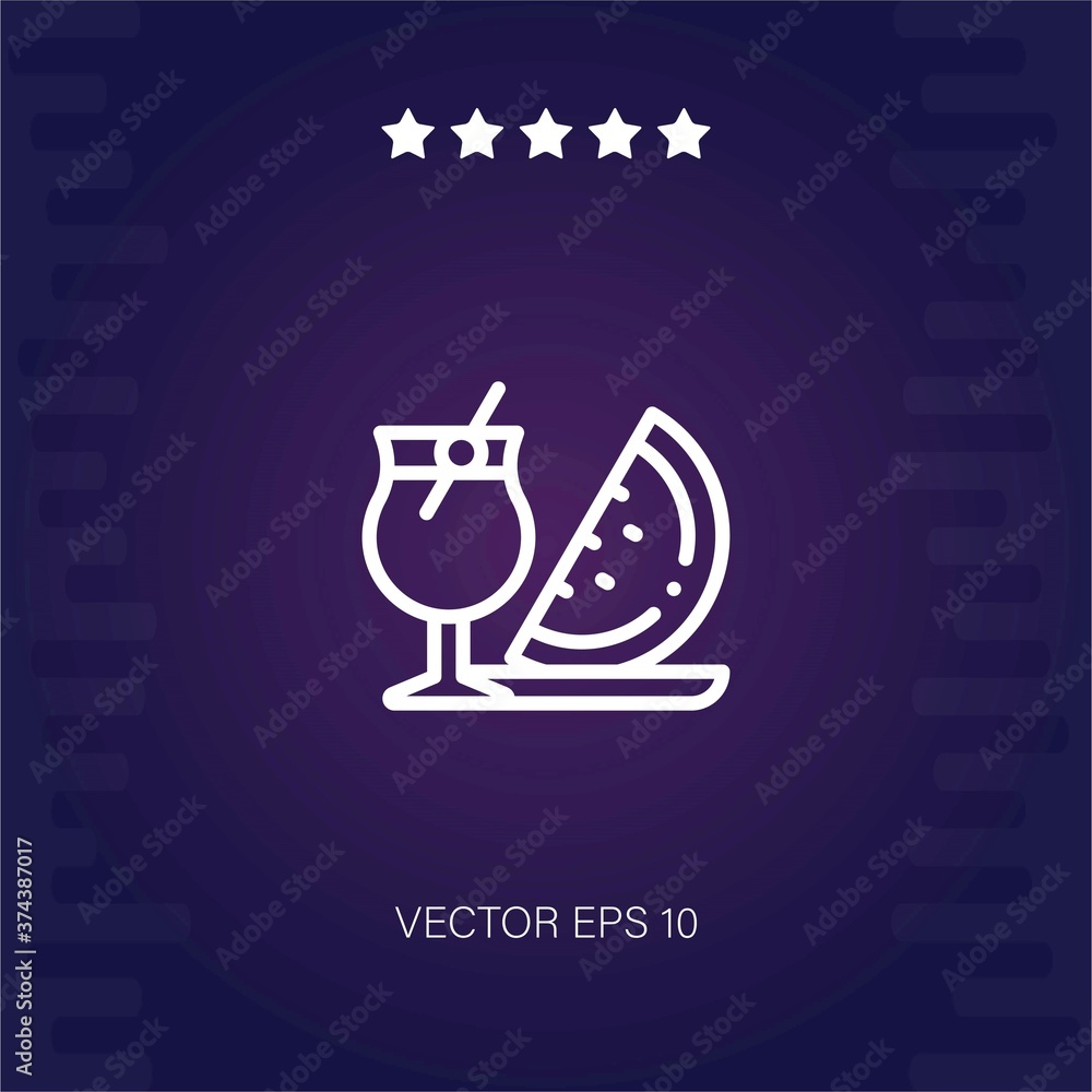 juice vector icon modern illustartion juice vector icon modern illustartion
