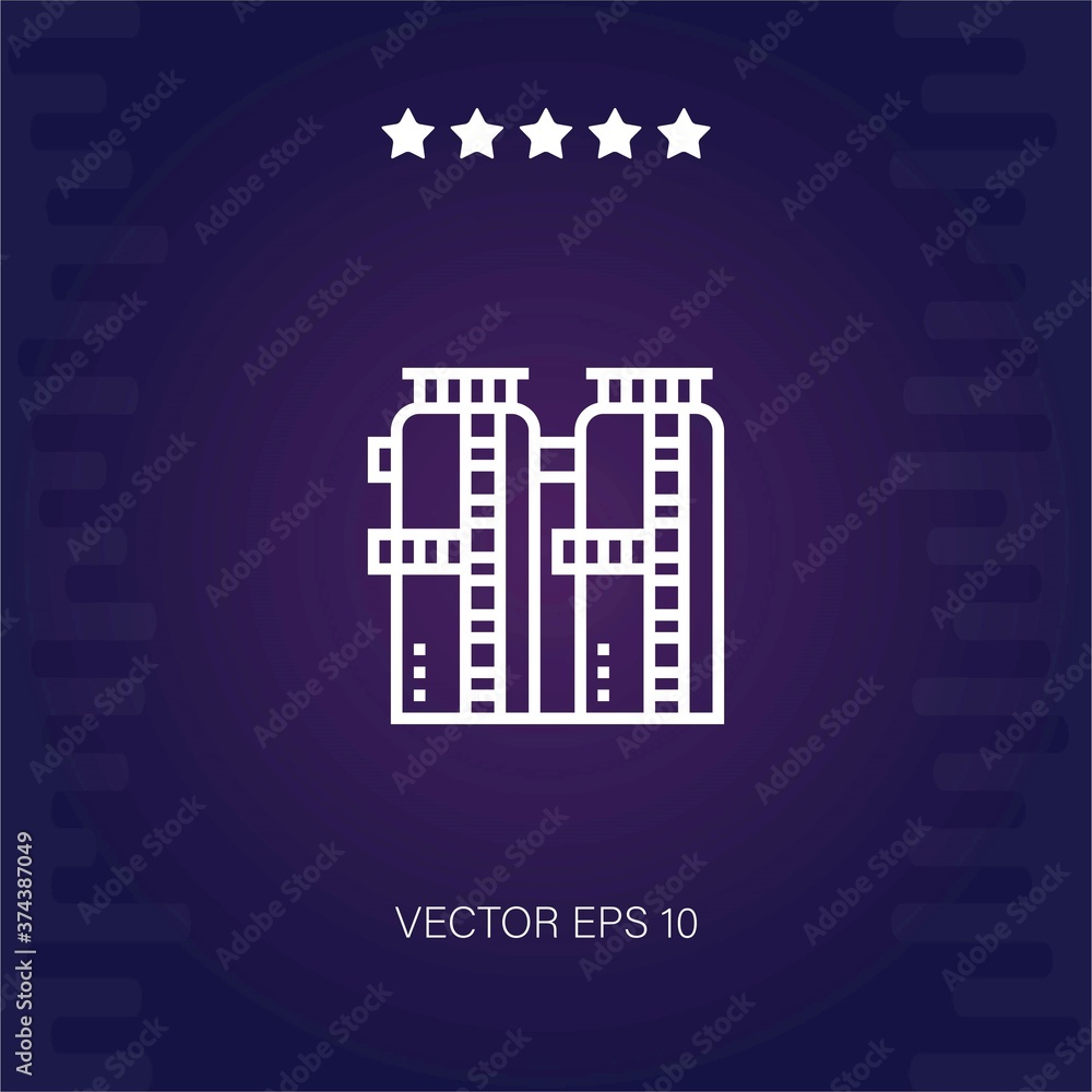 Fototapeta premium tank vector icon modern illustartion