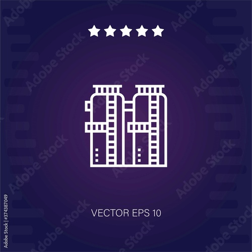 tank vector icon modern illustartion