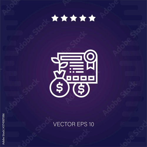 bond vector icon modern illustartion