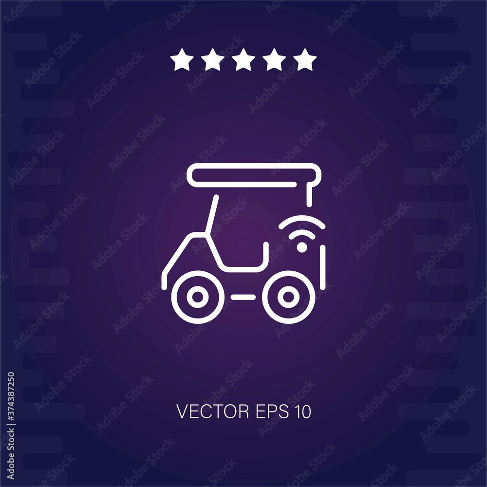 golf cart vector icon modern illustartion golf cart vector icon modern illustartion