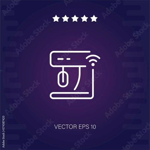 mixer blender vector icon modern illustartion