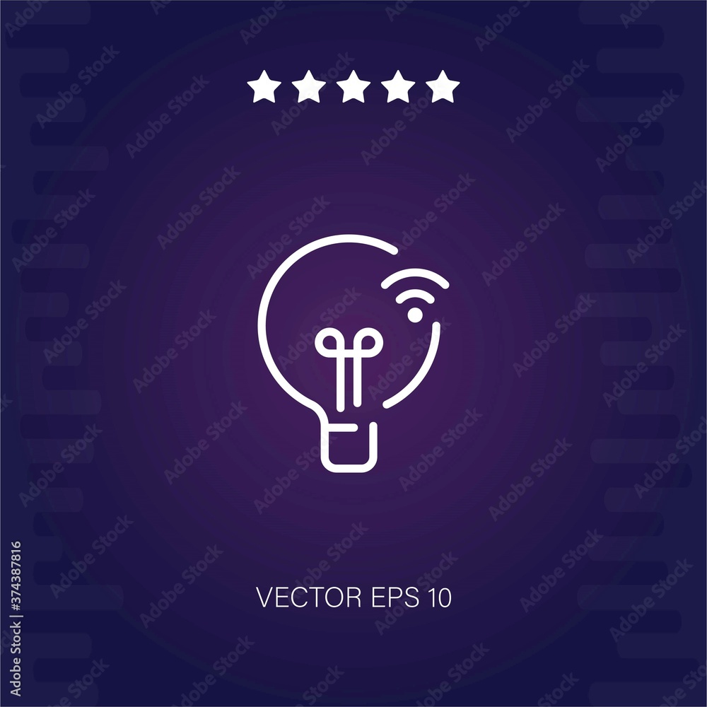 light bulb vector icon modern illustartion light bulb vector icon modern illustartion