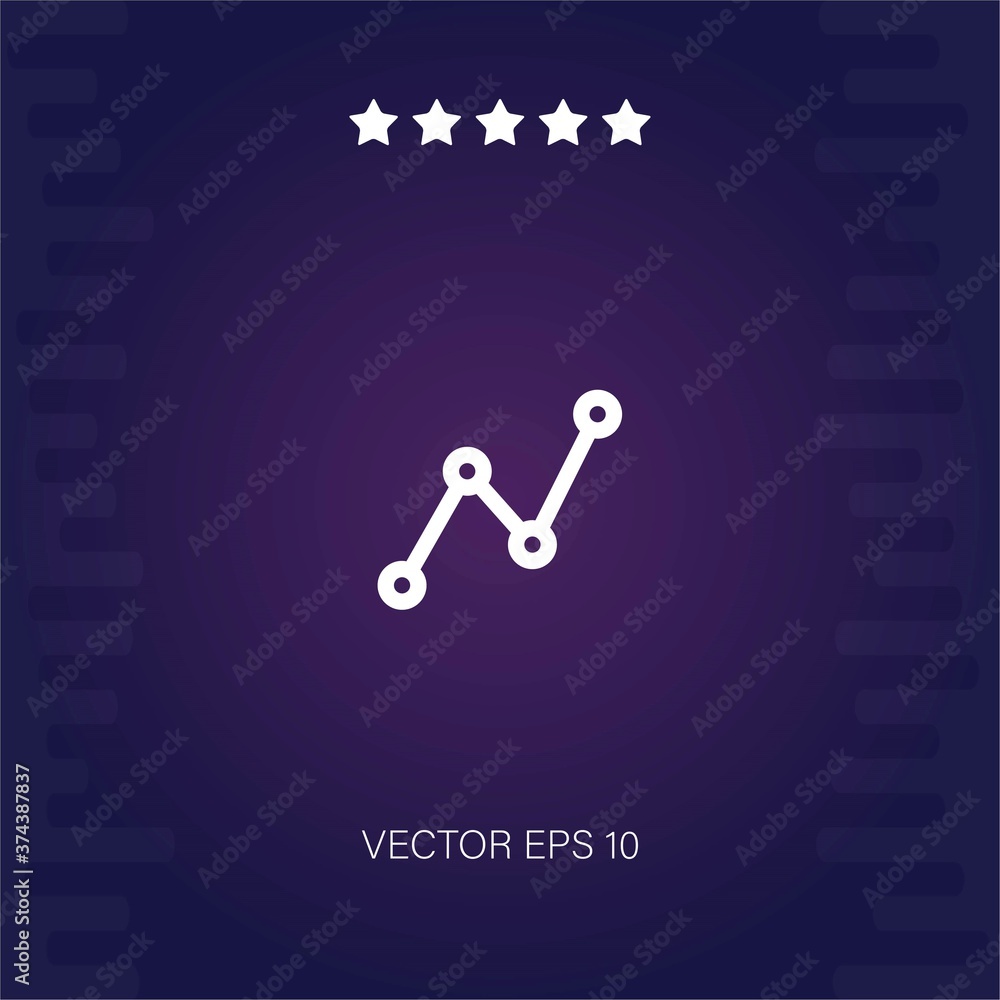 graph vector icon modern illustration graph vector icon modern illustration